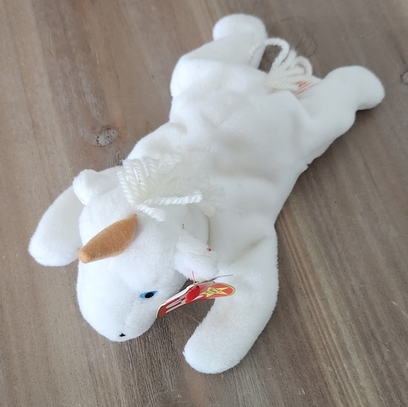 π¦ Ty Beanie Baby βMysticβ the Unicorn 1993 β Non-Iridescent Horn, Vintage - Picture 4 of 16